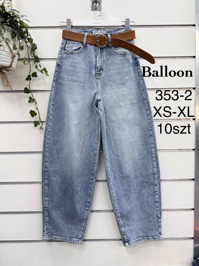 Spodnie damskie jeansy Roz XS-XL, 1 Kolor Paczka 10 szt